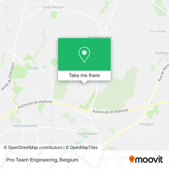 Pro-Team Engineering map