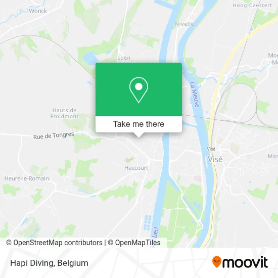 Hapi Diving map