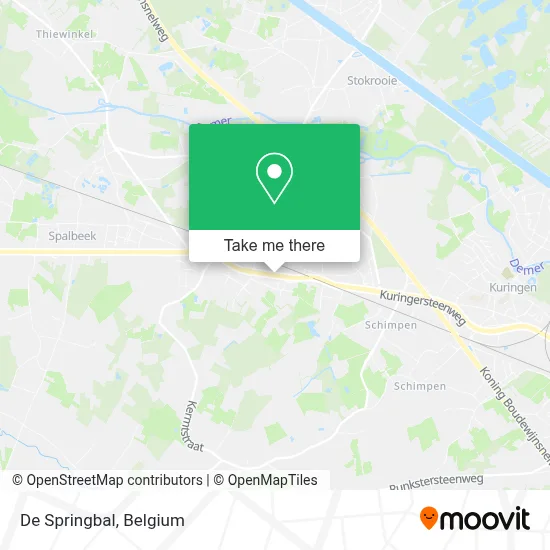 De Springbal map