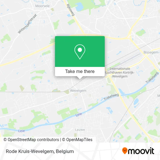 Rode Kruis-Wevelgem map