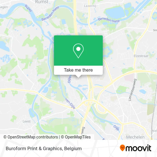 Buroform Print & Graphics map