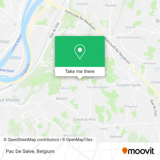 Pac De Saive map