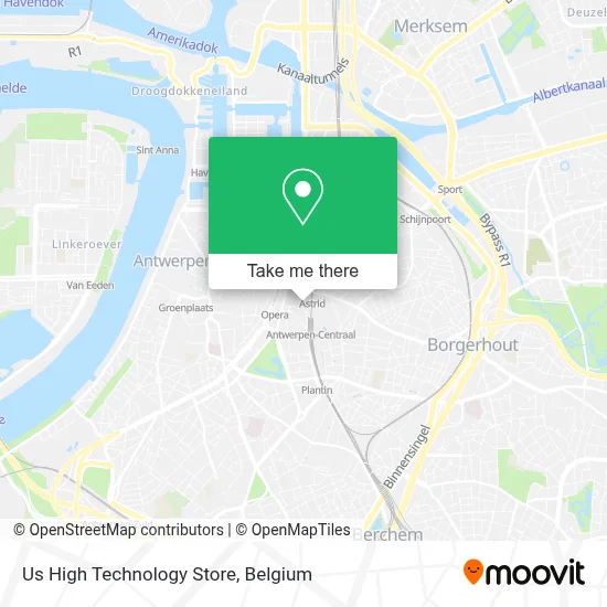 Us High Technology Store map
