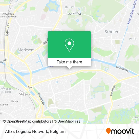 Atlas Logistic Network map