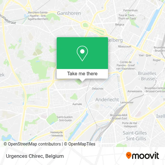 Urgences Chirec map