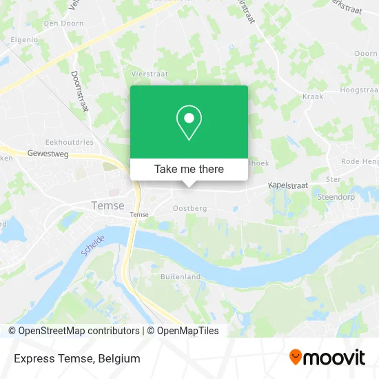Express Temse map
