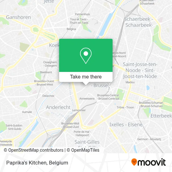 Paprika's Kitchen map