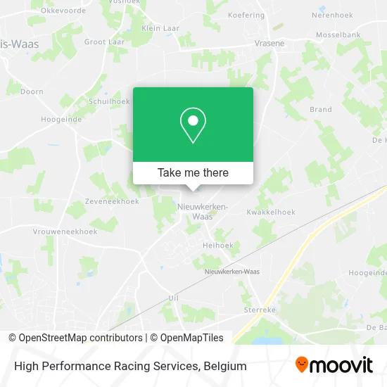 High Performance Racing Services map