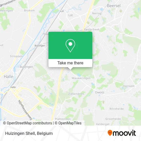 Huizingen Shell map