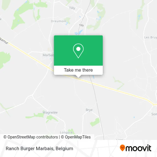 Ranch Burger Marbais map