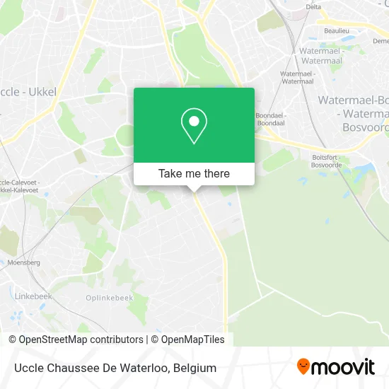Uccle Chaussee De Waterloo map