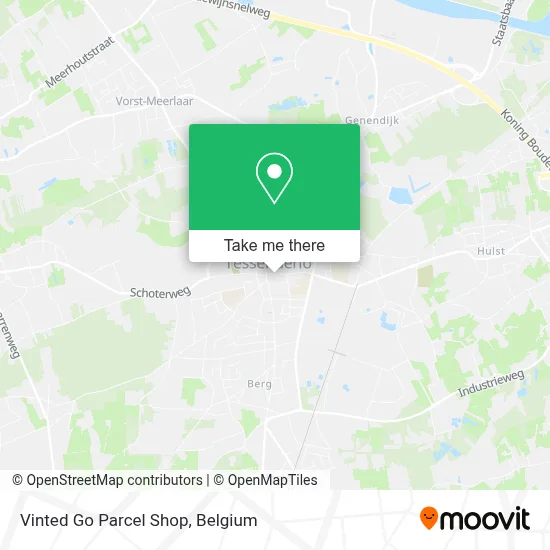 Vinted Go Parcel Shop map