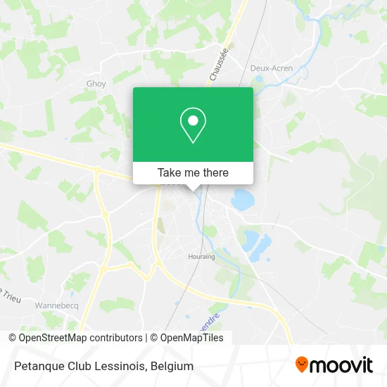 Petanque Club Lessinois map