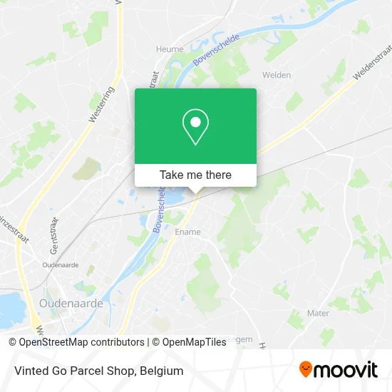 Vinted Go Parcel Shop map