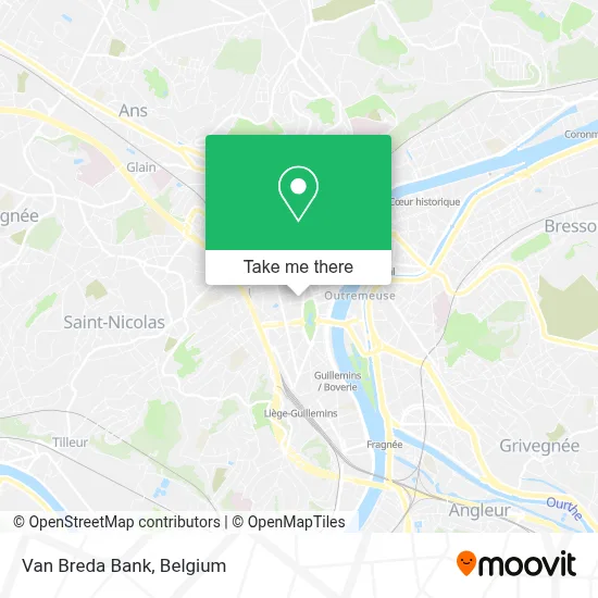 Van Breda Bank map