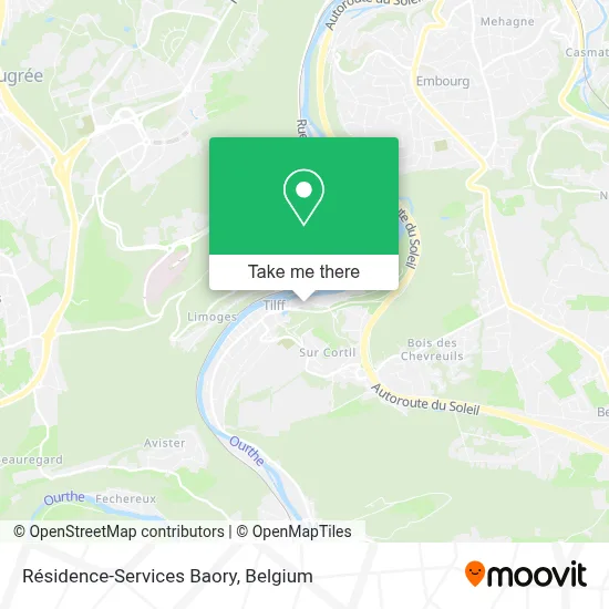 Résidence-Services Baory map