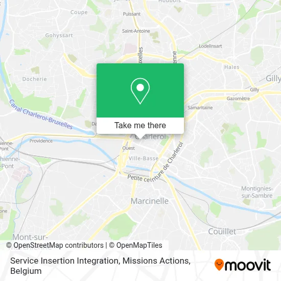 Service Insertion Integration, Missions Actions map