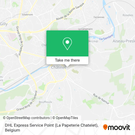 DHL Express Service Point (La Papeterie Chatelet) map