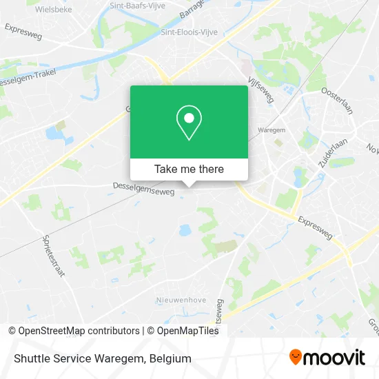 Shuttle Service Waregem map