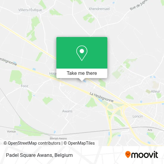 Padel Square Awans map