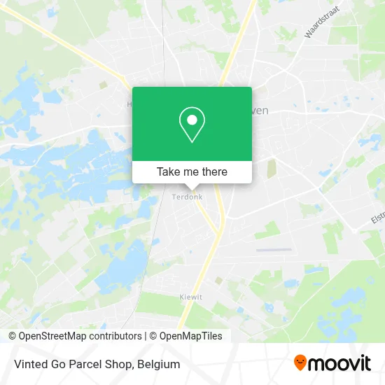 Vinted Go Parcel Shop map