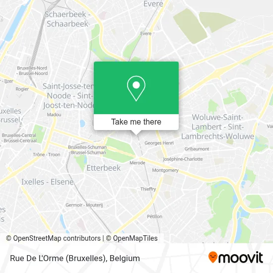 Rue De L'Orme (Bruxelles) map