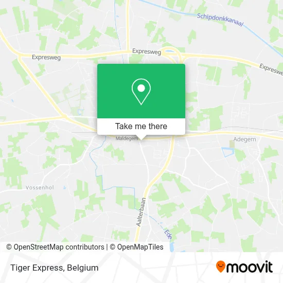 Tiger Express map