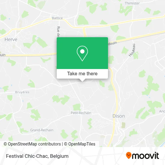 Festival Chic-Chac map