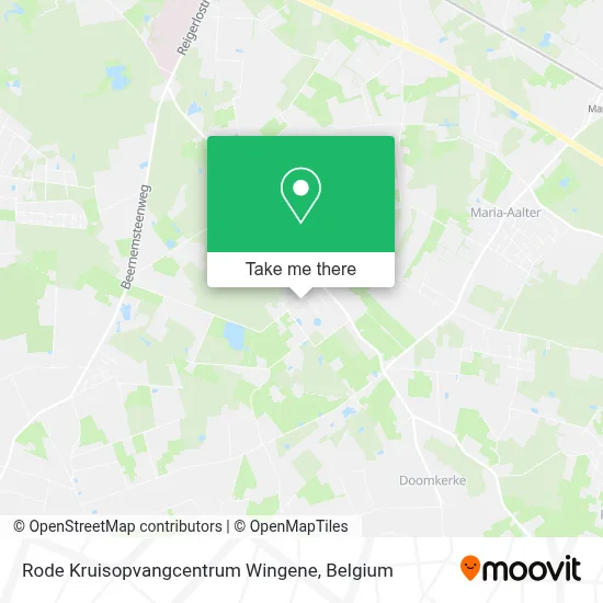 Rode Kruisopvangcentrum Wingene map