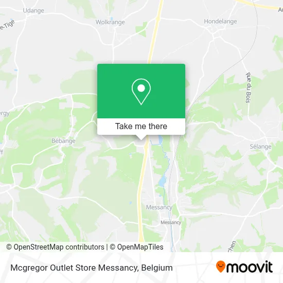 Mcgregor Outlet Store Messancy map
