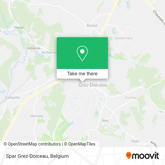 Spar Grez-Doiceau map