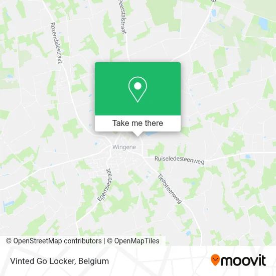 Vinted Go Locker map