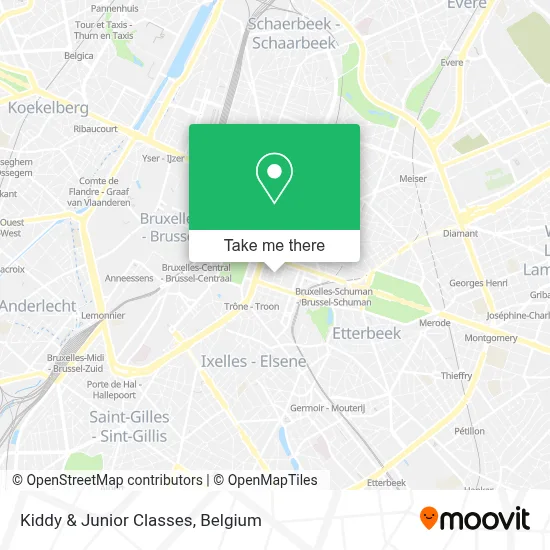 Kiddy & Junior Classes map