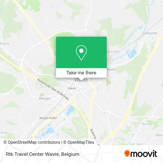 Rtk Travel Center Wavre map