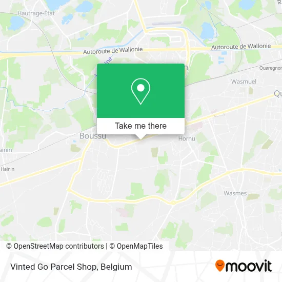 Vinted Go Parcel Shop map