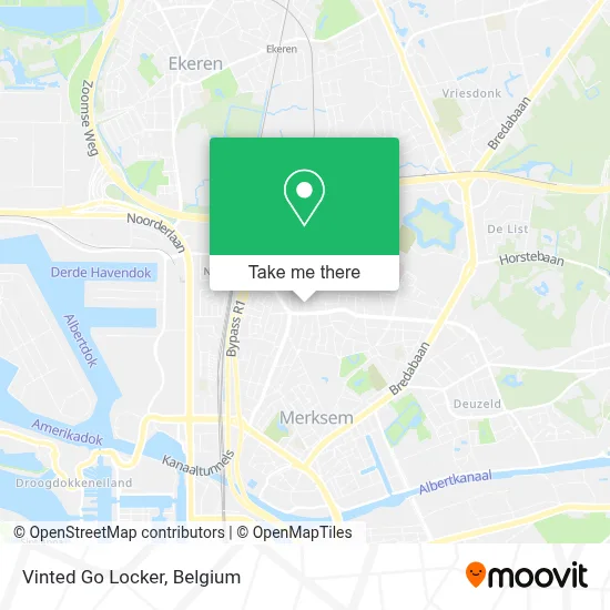 Vinted Go Locker map