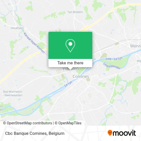 Cbc Banque Comines map