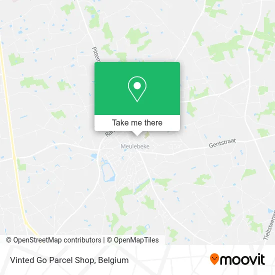 Vinted Go Parcel Shop map