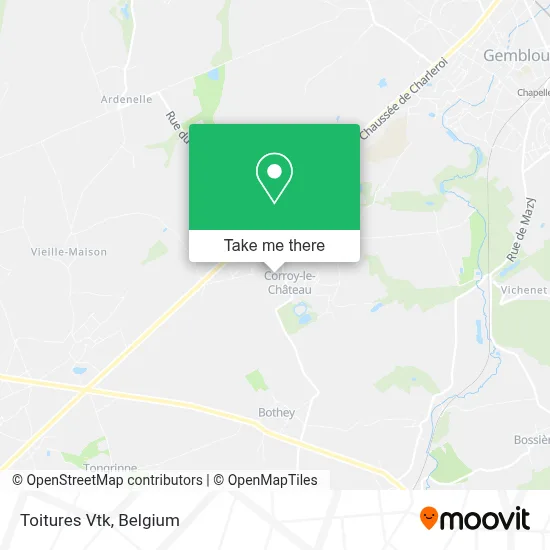 Toitures Vtk map