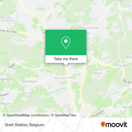 Shell Station map