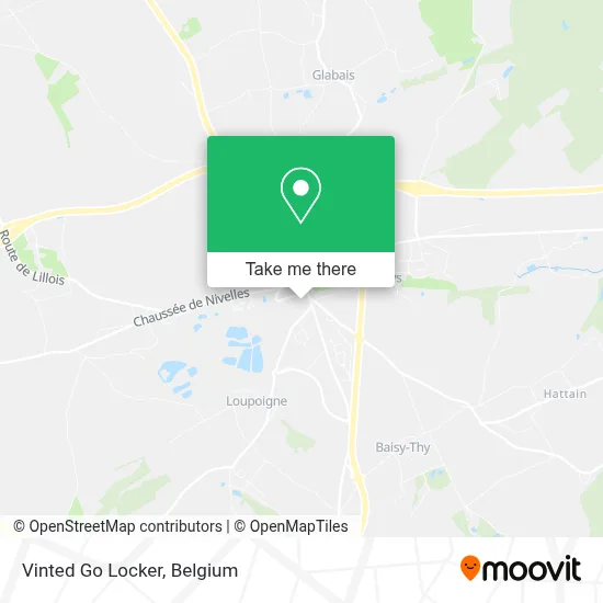 Vinted Go Locker map