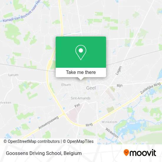 Rijschool Goossens plan
