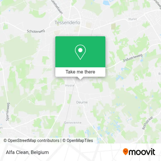 Alfa Clean map