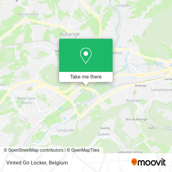 Vinted Go Locker map