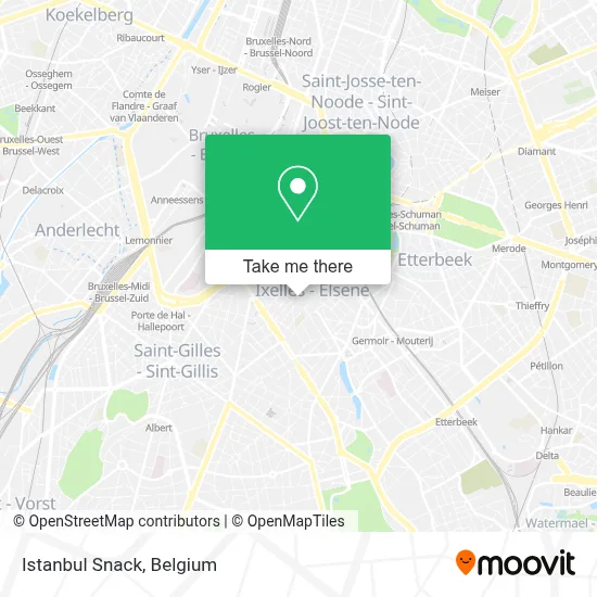 Istanbul Snack map