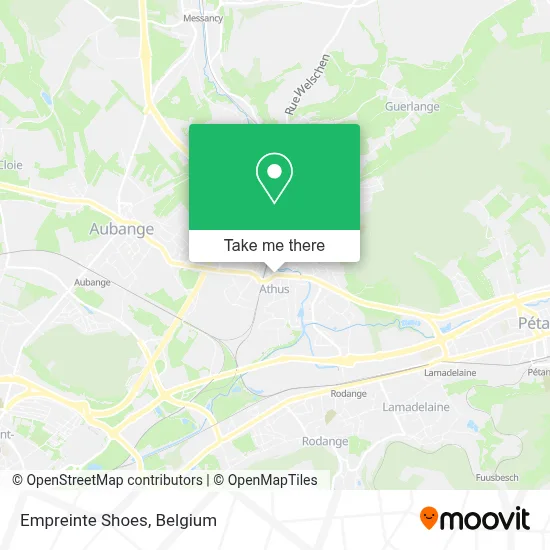 Empreinte Shoes map