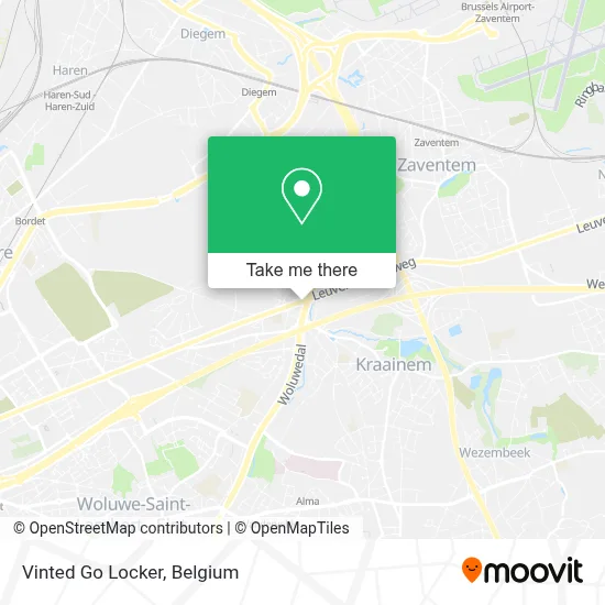 Vinted Go Locker map