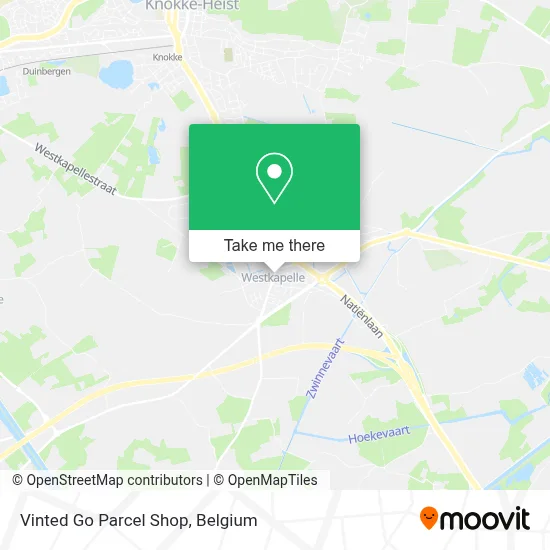 Vinted Go Parcel Shop map