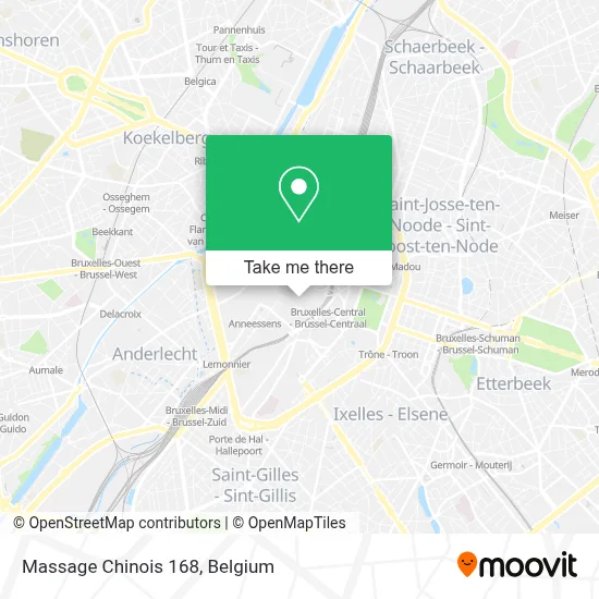 Massage Chinois 168 map