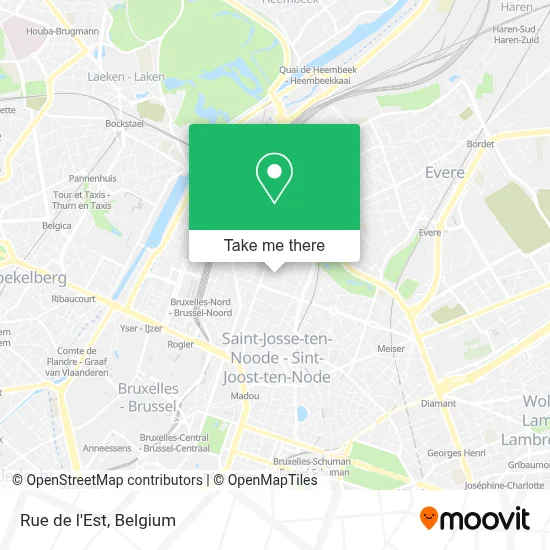 Rue de l'Est map